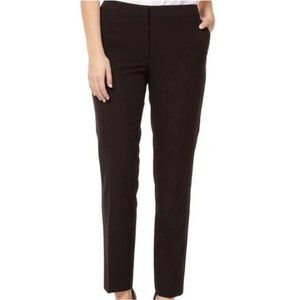 Dex Black Straight Leg Ankle Trouser Pants